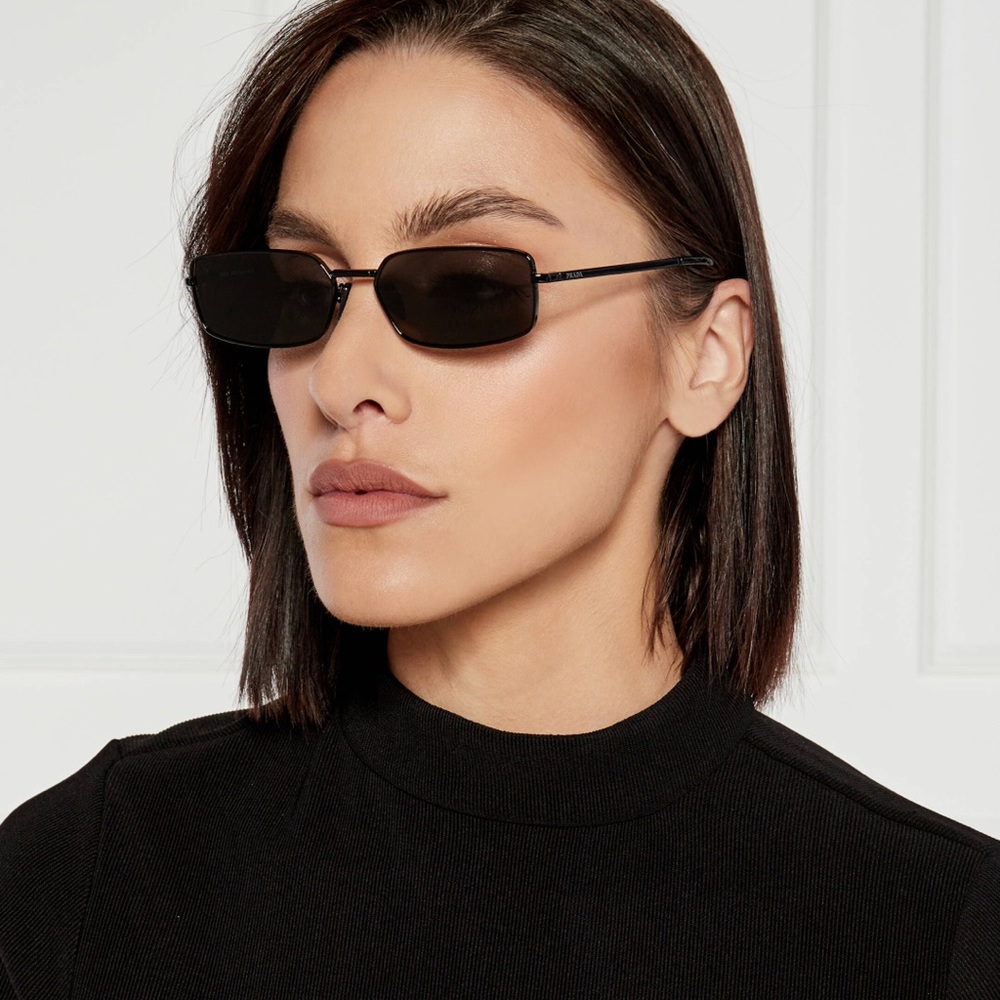 Prada Sleek Black Sunglasses Set